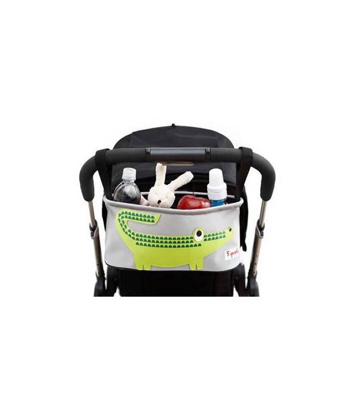 Bolsa organizador para silla de paseo 3sprouts – Cocodrilo - Imagen 4