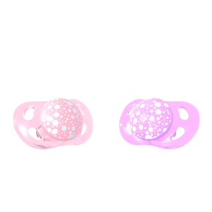 Twistshake Pack 2 Chupetes Pastel Rosa/Morado +6 meses