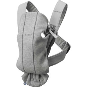 Mochila Porta Bebé Mini Jersey Gris